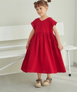 Kids' Casual Dress 2Way French Sleeve One-piece Dress
