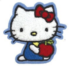 Stickers Sticker Fluffy Apple Hello Kitty Sanrio Characters