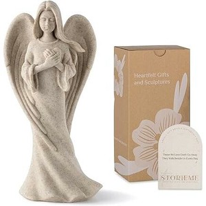 慰めの守護天使メモリアルギフト彫像愛する人へのエンジェル彫刻アート装飾置物輸入品