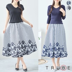Skirt Stripe L Floral 【2024NEW】