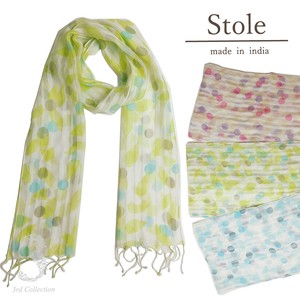 Stole Made in India Stole Polka Dot 2024 Spring/Summer
