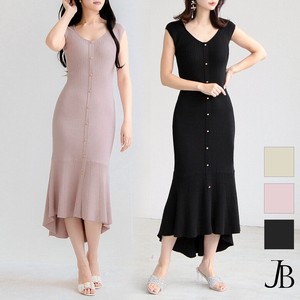 Casual Dress Knit Dress One-piece Dress Buttoned 2024 Spring/Summer