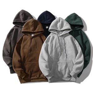 Hoodie Pullover Plain Color Long Sleeves Hooded