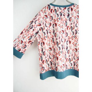 T-shirt Pullover Pudding Bird 6/10 length 2024 Spring/Summer Made in Japan