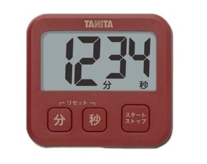 TANITA タニタ 薄型タイマー　レッド・TD408RD