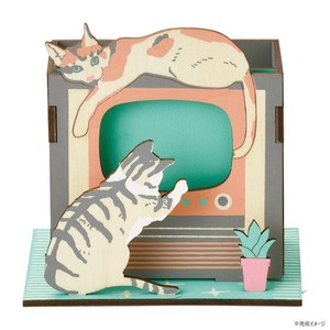 セトクラフト ペンスタンド テレビ猫 W23-0001