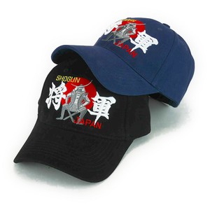 【2024春夏新作】「将軍」刺繍6パネルキャップ　ヤング帽子