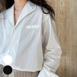 Button Shirt/Blouse Spring/Summer V-Neck