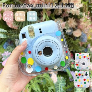 富士 instax mini 12用収納ポーチ FUJIFILMインスタントカメラチェキinstax mini 12用ケース【Z989】