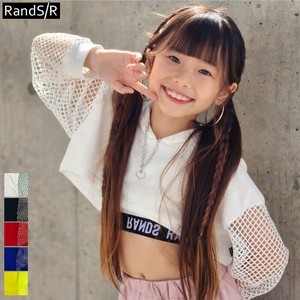 RandS/R　袖メッシュショート丈パーカー