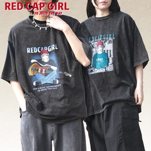 【24SS新作】RED CAP GIRL 20/-天竺 スノーウォッシュ加工 半袖T-shirt