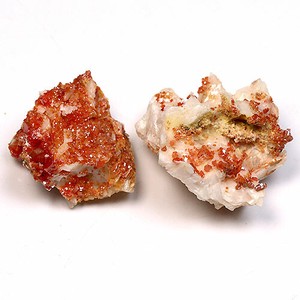 バナジナイト(褐鉛鉱) モロッコ産 Vanadinite 2個 鉱物原石【FOREST 天然石 パワーストーン】