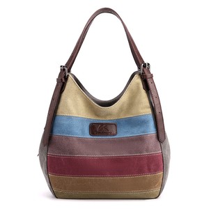 Tote Bag Lightweight 2Way Border 2-colors