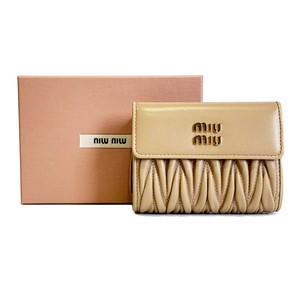 ミュウミュウ MIU MIU 三つ折り財布 レディース 5ML002/2FPP/F0036 SABBIA