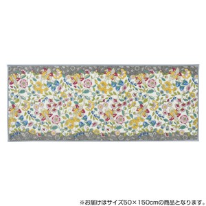 川島織物セルコン ミントン ガーデンナチュール キッチンマット 50×150cm FT1230 LGR ライトグレー
