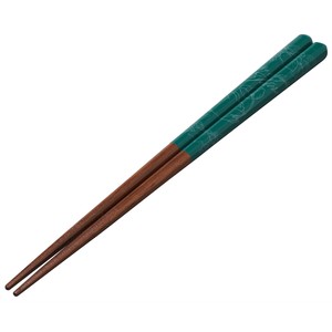 塗り箸21㎝　トトロ（緑）
