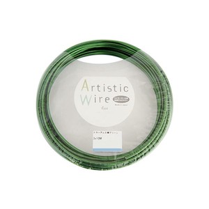 Artistic Wire(アーティスティックワイヤー)　カラーアルミ線　グリーン　1.0mm×10m