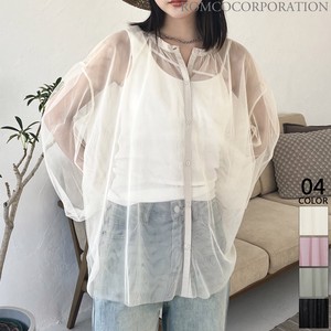 Button Shirt/Blouse Tulle 【2024NEWPRODUCT♪】