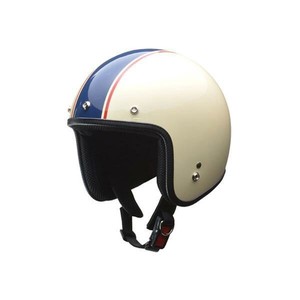 リード工業 LEAD GRENVER スモールジェットヘルメット アイボリー×ネイビー フリーサイズ