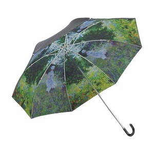ユーパワー 名画折りたたみ傘(晴雨兼用) モネ「散歩」 AU-02512