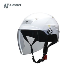 リード工業 ZORK 開閉シールド付き ハーフヘルメット 大きめフリーサイズ ホワイト