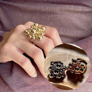リング 指輪 シルバー ゴールド アクセサリー 韓国 軽い 大ぶり 個性的 華奢  モチーフ フリーサイズ