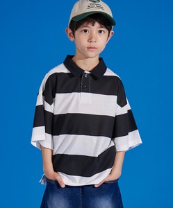 Kids' Sleeveless - Short Sleeve Polo Shirt Plainstitch Wide Border M