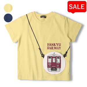 阪急電車ポシェット風半袖Tシャツ   K30852   半袖　トップス　電車　ポケット　ポケッタブル