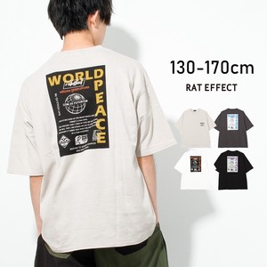 【2024夏】PEACEポケBIG Tシャツ ポケット トップス 半袖 ゆったり 子供服 男の子 小学生 中学生