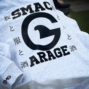 予約商品【smacGarage】オリジナル　スウェット　13.4oz　ユニセックス　ホワイト