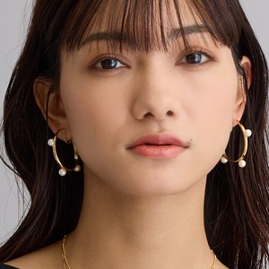 Pierced Earrings Titanium Post Pearl Jewelry Made in Japan