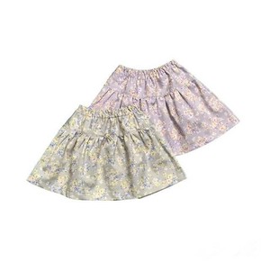 儿童裙子 裙子 花卉图案 100 ~ 140cm 日本制造