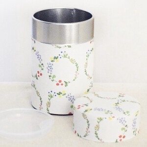 Storage Jar/Bag Small Spring/Summer Bouquet Of Flowers Tea Caddy M Made in Japan