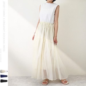 Casual Dress Docking Organdy One-piece Dress 【2024NEW】