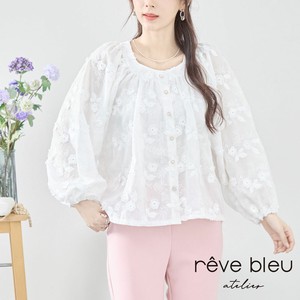 Button Shirt/Blouse Design Lace Blouse Cotton L 【2024NEW】