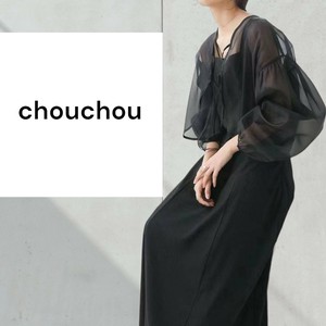 【2024春物新作】袖バルーンシアー素材羽織chouchou