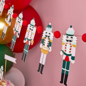 「クリスマス」フーティー バロー くるみ割り人形 ガーランド 2M【パーティー/中国製】