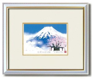 吉岡浩太郎絵画額(8114)　白富士桜・214030