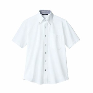 ZK2712-2CB_3L ニットシャツ 兼用 半袖 白 3L 住商モンブラン