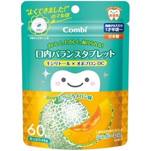 Combi(コンビ) テテオ 口内バランスタブレット 60粒 たべごろメロン味