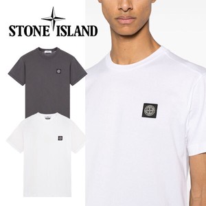 STONE ISLAND メンズ 半袖 CHARCOAL/WHITE ストーンアイランド