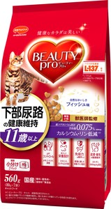 [日本ペットフード]ビューティープロ　キャット　猫下部尿路の健康維持　11歳以上560g