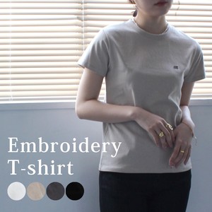 T-shirt Spring/Summer Tops Embroidered 2024 Spring/Summer