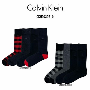 Calvin Klein(カルバンクライン)ソックス クルー 4足セット カジュアル 男性用 靴下 メンズ CKM203DR10