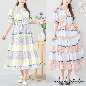 Casual Dress Pastel L One-piece Dress M Tiered 【2024NEW】