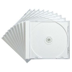 サンワサプライ Blu-ray・DVD・CDケース 10枚セット ホワイト FCD-PN10WN