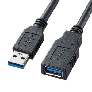 サンワサプライ USB3.0延長ケーブル 0.5m ブラック KU30-EN05K