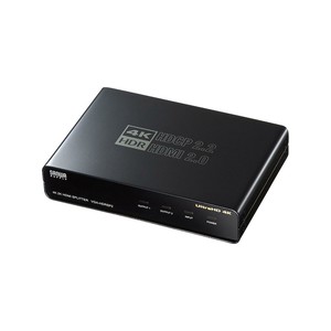 サンワサプライ 4K/60Hz・HDR対応HDMI分配器 2分配 VGA-HDRSP2
