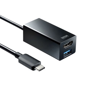 サンワサプライ USB Type-Cハブ付き HDMI変換アダプタ USB-3TCH35BK