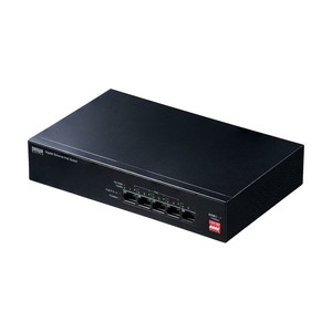 サンワサプライ 長距離伝送 ギガビット対応PoEスイッチングハブ 5ポート LAN-GIGAPOE51